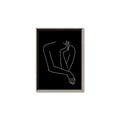 Picture of Sketched Girl III Black _GroupedProduct_Rectangle_Portrait_Canvas_Framed_