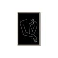 Picture of Sketched Girl III Black _GroupedProduct_Rectangle_Portrait_Canvas_Framed_
