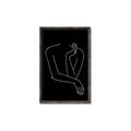 Picture of Sketched Girl III Black _GroupedProduct_Rectangle_Portrait_Canvas_Framed_