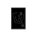 Picture of Sketched Girl III Black _GroupedProduct_Rectangle_Portrait_Canvas_Framed_