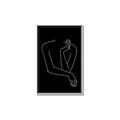 Picture of Sketched Girl III Black _GroupedProduct_Rectangle_Portrait_Canvas_Framed_