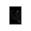 Picture of Sketched Girl III Black _GroupedProduct_Rectangle_Portrait_Canvas_Framed_