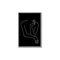Picture of Sketched Girl III Black _GroupedProduct_Rectangle_Portrait_Canvas_Framed_