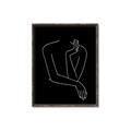 Picture of Sketched Girl III Black _GroupedProduct_Rectangle_Portrait_Canvas_Framed_