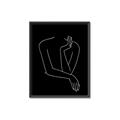 Picture of Sketched Girl III Black _GroupedProduct_Rectangle_Portrait_Canvas_Framed_