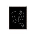 Picture of Sketched Girl III Black _GroupedProduct_Rectangle_Portrait_Canvas_Framed_