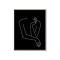 Picture of Sketched Girl III Black _GroupedProduct_Rectangle_Portrait_Canvas_Framed_