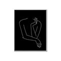 Picture of Sketched Girl III Black _GroupedProduct_Rectangle_Portrait_Canvas_Framed_