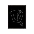 Picture of Sketched Girl III Black _GroupedProduct_Rectangle_Portrait_Canvas_Framed_