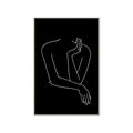 Picture of Sketched Girl III Black _GroupedProduct_Rectangle_Portrait_Canvas_Framed_