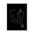 Picture of Sketched Girl III Black _GroupedProduct_Rectangle_Portrait_Canvas_Framed_