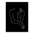 Picture of Sketched Girl III Black _GroupedProduct_Rectangle_Portrait_Canvas_Framed_
