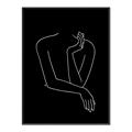 Picture of Sketched Girl III Black _GroupedProduct_Rectangle_Portrait_Canvas_Framed_