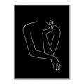 Picture of Sketched Girl III Black _GroupedProduct_Rectangle_Portrait_Canvas_Framed_