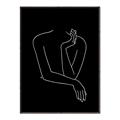 Picture of Sketched Girl III Black _GroupedProduct_Rectangle_Portrait_Canvas_Framed_