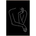 Picture of Sketched Girl III Black _GroupedProduct_Rectangle_Portrait_Canvas_Framed_