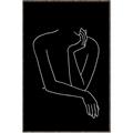 Picture of Sketched Girl III Black _GroupedProduct_Rectangle_Portrait_Canvas_Framed_