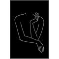 Picture of Sketched Girl III Black _GroupedProduct_Rectangle_Portrait_Canvas_Framed_