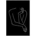 Picture of Sketched Girl III Black _GroupedProduct_Rectangle_Portrait_Canvas_Framed_