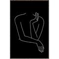 Picture of Sketched Girl III Black _GroupedProduct_Rectangle_Portrait_Canvas_Framed_