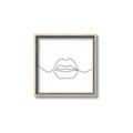 Picture of Line Drawn Lips _GroupedProduct_Square_Canvas_Framed_