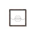 Picture of Line Drawn Lips _GroupedProduct_Square_Canvas_Framed_