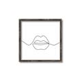 Picture of Line Drawn Lips _GroupedProduct_Square_Canvas_Framed_