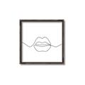 Picture of Line Drawn Lips _GroupedProduct_Square_Canvas_Framed_