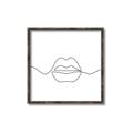 Picture of Line Drawn Lips _GroupedProduct_Square_Canvas_Framed_