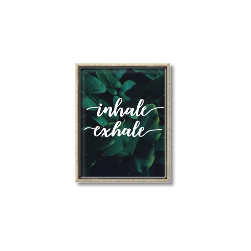 Picture of Palm Inhale Exhale _GroupedProduct_Rectangle_Portrait_Canvas_Framed_