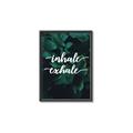 Picture of Palm Inhale Exhale _GroupedProduct_Rectangle_Portrait_Canvas_Framed_