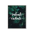 Picture of Palm Inhale Exhale _GroupedProduct_Rectangle_Portrait_Canvas_Framed_