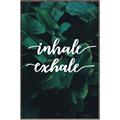 Picture of Palm Inhale Exhale _GroupedProduct_Rectangle_Portrait_Canvas_Framed_