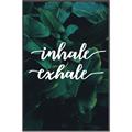 Picture of Palm Inhale Exhale _GroupedProduct_Rectangle_Portrait_Canvas_Framed_