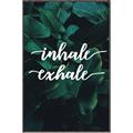 Picture of Palm Inhale Exhale _GroupedProduct_Rectangle_Portrait_Canvas_Framed_