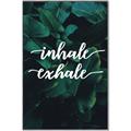 Picture of Palm Inhale Exhale _GroupedProduct_Rectangle_Portrait_Canvas_Framed_