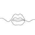 Picture of Line Drawn Lips _GroupedProduct_Square_Unframed_Print_Only_