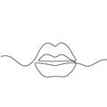 Picture of Line Drawn Lips _GroupedProduct_Square_Unframed_Print_Only_