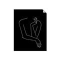 Picture of Sketched Girl III Black _GroupedProduct_Rectangle_Portrait_Unframed_Print_Only_