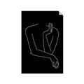 Picture of Sketched Girl III Black _GroupedProduct_Rectangle_Portrait_Unframed_Print_Only_