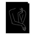 Picture of Sketched Girl III Black _GroupedProduct_Rectangle_Portrait_Unframed_Print_Only_