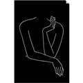 Picture of Sketched Girl III Black _GroupedProduct_Rectangle_Portrait_Unframed_Print_Only_