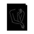 Picture of Sketched Girl III Black _GroupedProduct_Rectangle_Portrait_Unframed_Print_Only_