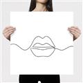 Picture of Line Drawn Lips _GroupedProduct_Square_Canvas_