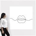 Picture of Line Drawn Lips _GroupedProduct_Square_Canvas_