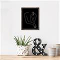 Picture of Sketched Girl III Black _GroupedProduct_Rectangle_Portrait_Canvas_Framed_