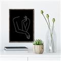 Picture of Sketched Girl III Black _GroupedProduct_Rectangle_Portrait_Canvas_Framed_