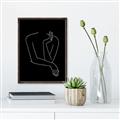 Picture of Sketched Girl III Black _GroupedProduct_Rectangle_Portrait_Canvas_Framed_
