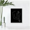 Picture of Sketched Girl III Black _GroupedProduct_Rectangle_Portrait_Canvas_Framed_