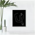 Picture of Sketched Girl III Black _GroupedProduct_Rectangle_Portrait_Canvas_Framed_